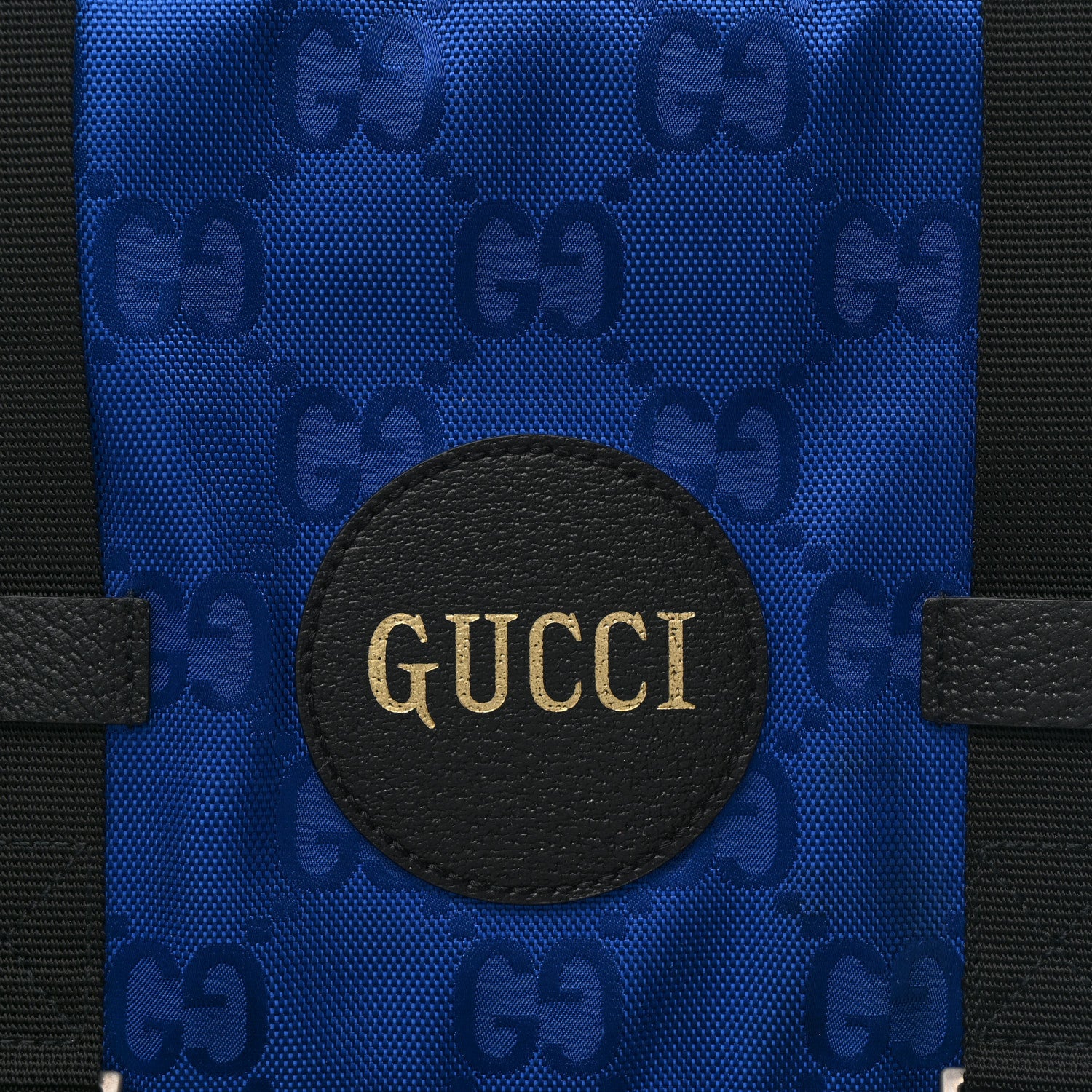 Gucci Econyl Nylon Monogram Off The Grid Suitcase Guilted Blue