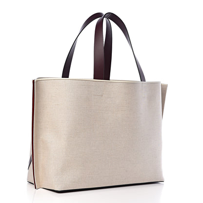 Valentino Garavani Canvas Large Escape Tote Natural Brown 4 of 10