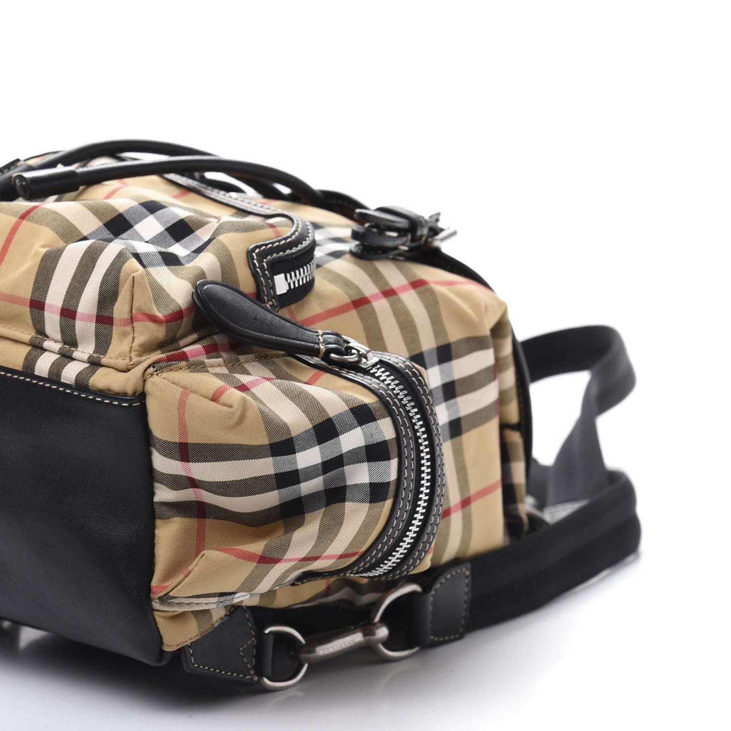 Vintage Check Small Rucksack Backpack Black