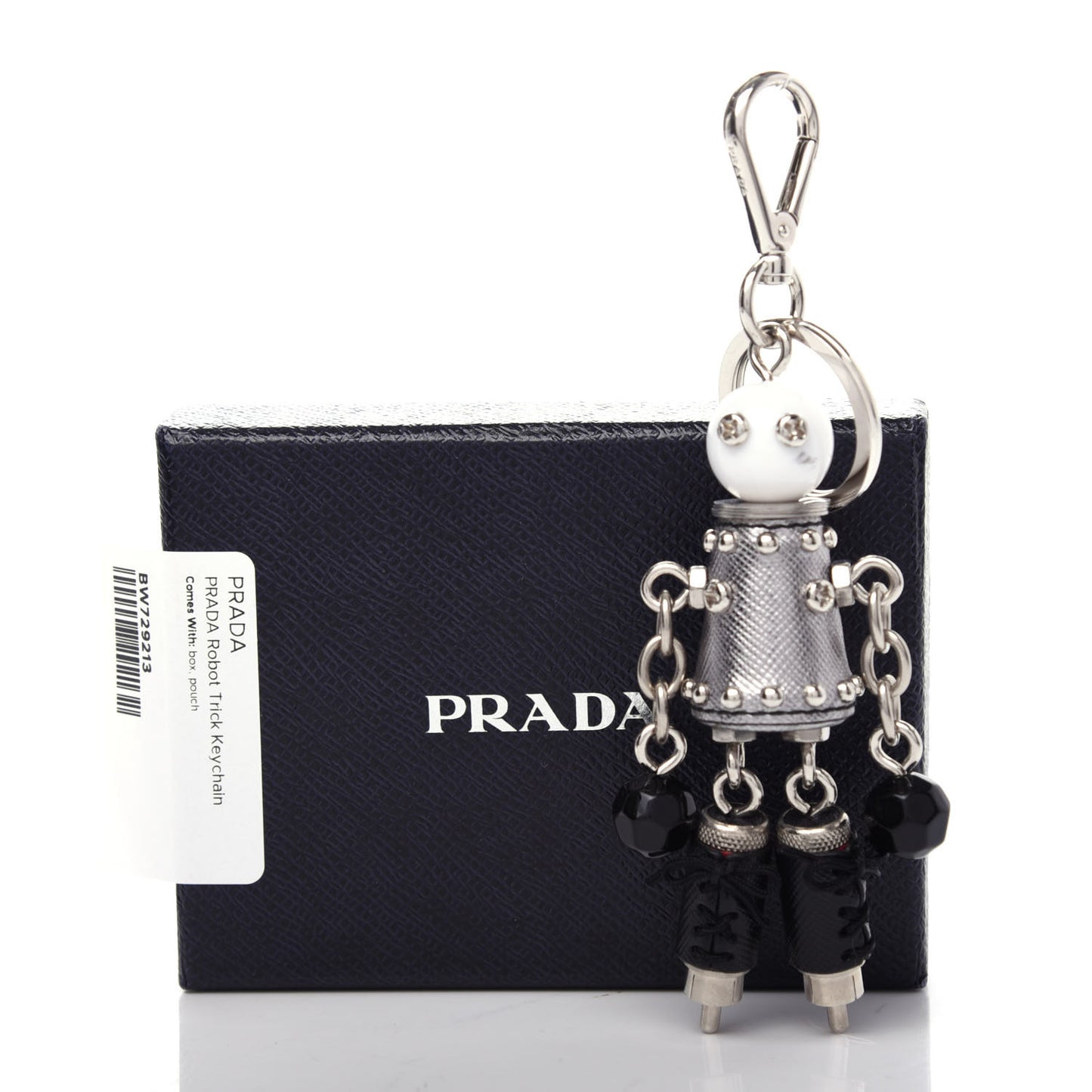 Robot Trick Keychain Black