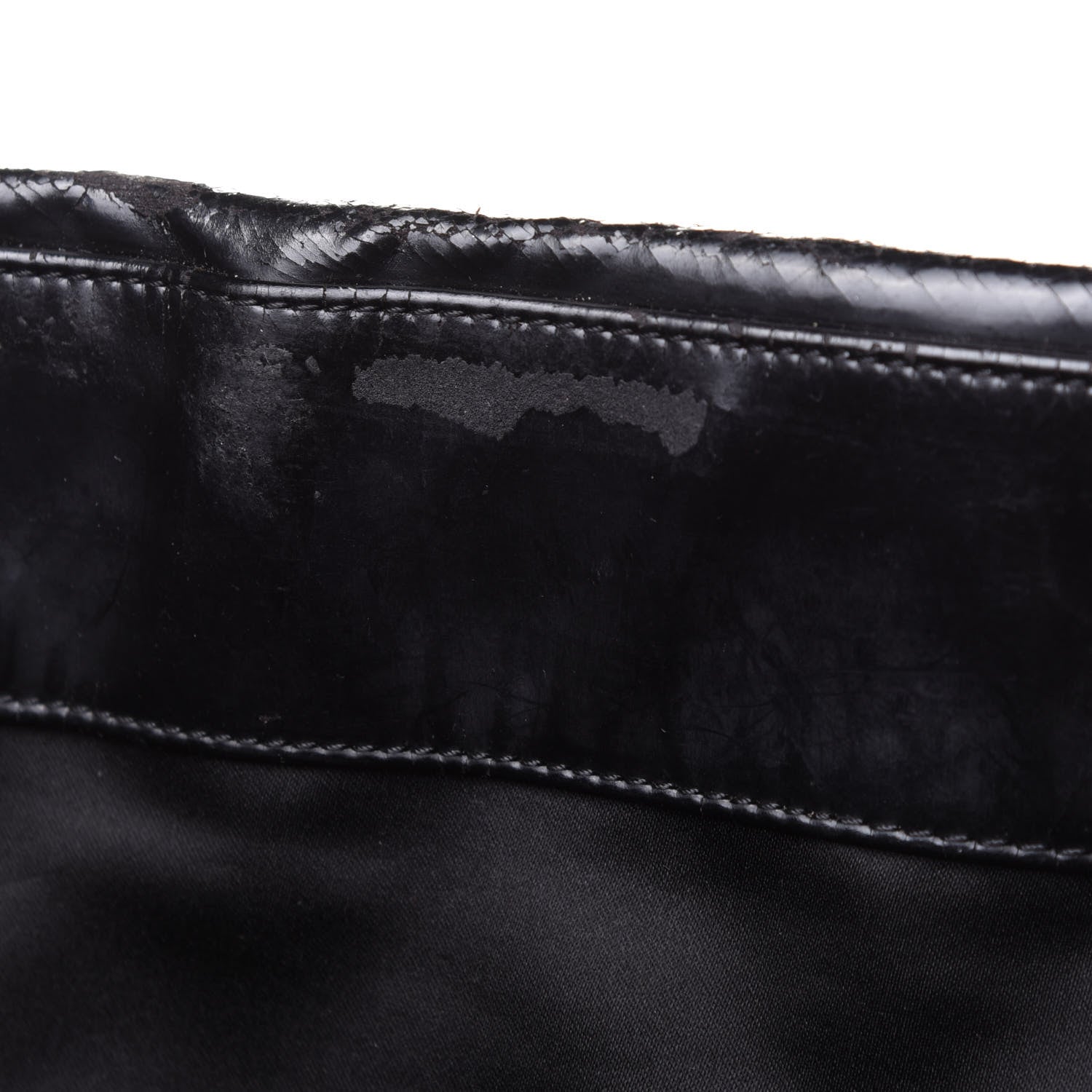 Chanel Vinyl Quilted Frozen Shopping Tote Black 12 of 15