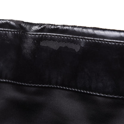 Chanel Vinyl Quilted Frozen Shopping Tote Black 12 of 15