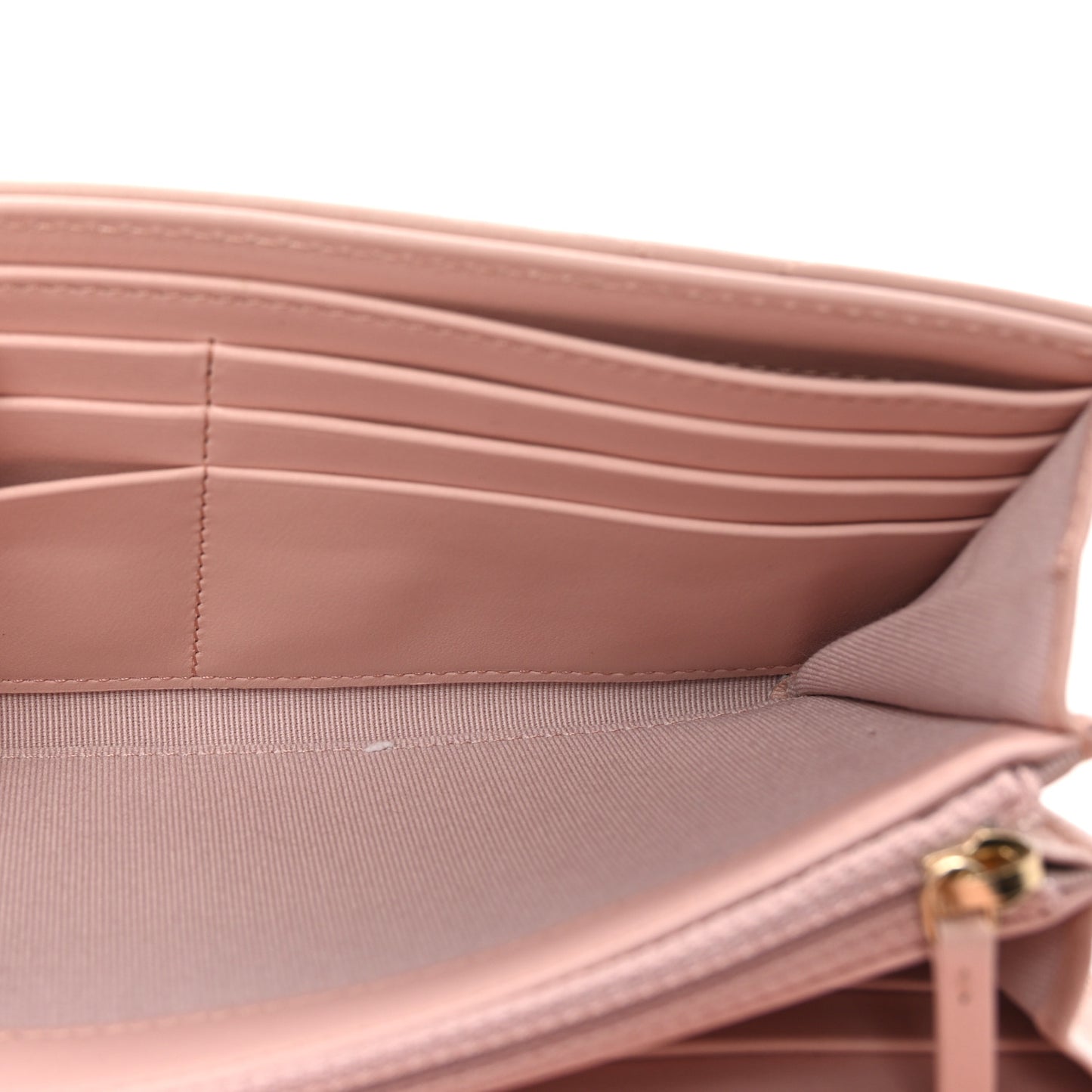 Lambskin Quilted Chanel 19 Flap Wallet Light Pink