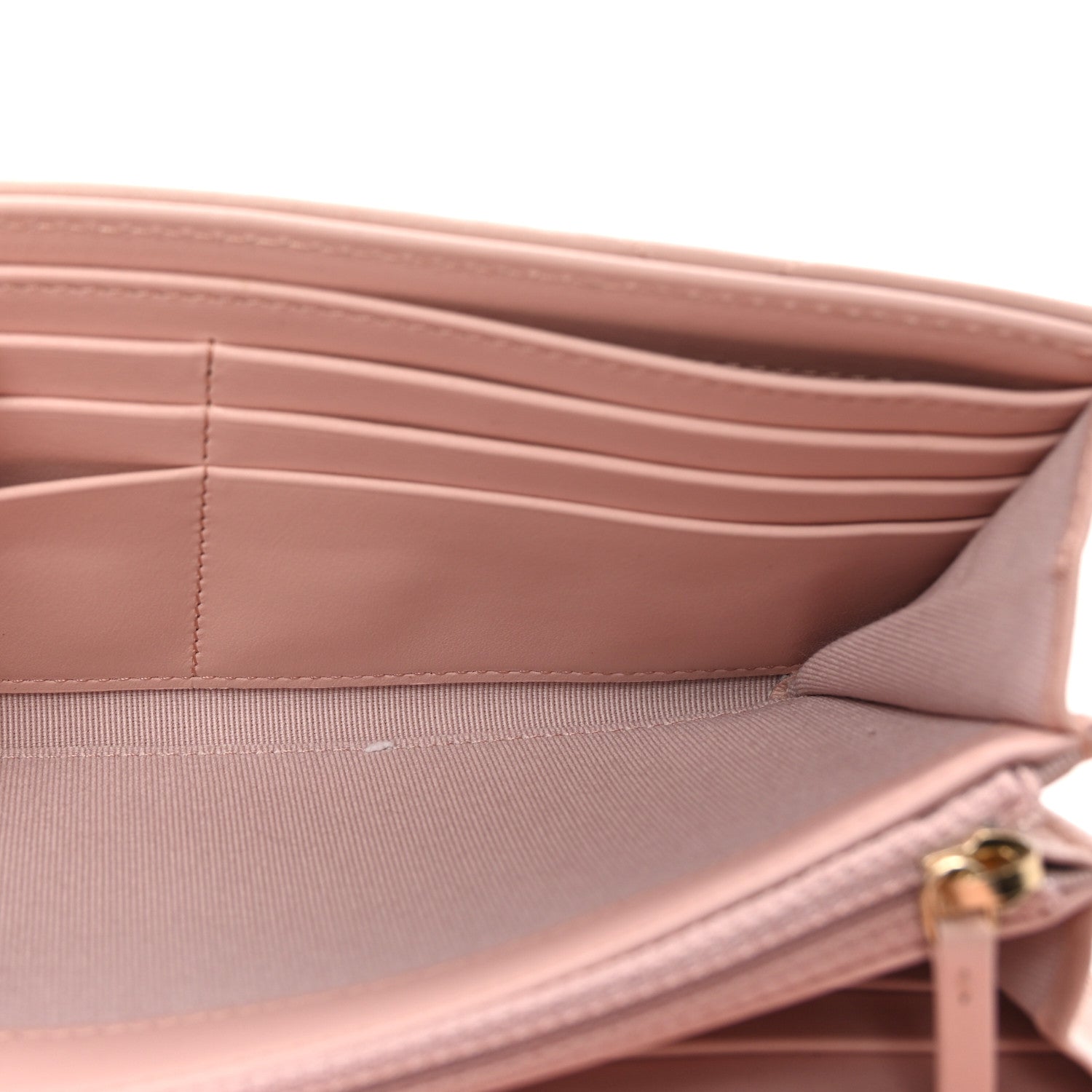 Chanel Lambskin Quilted Chanel 19 Flap Wallet Light Pink 5 of 9