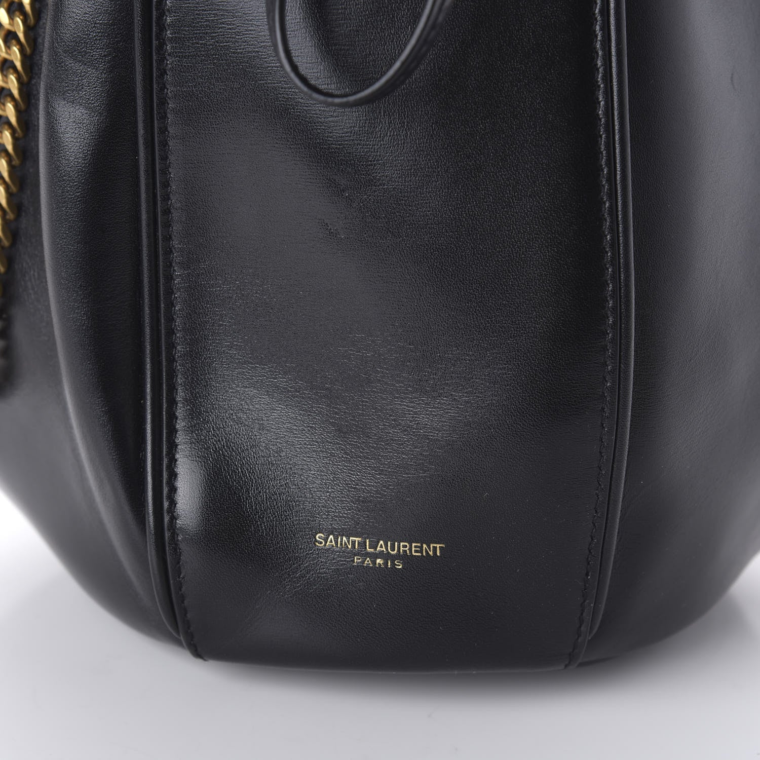 Saint Laurent Smooth Calfskin Small Talitha Bucket Bag Black 9 of 9