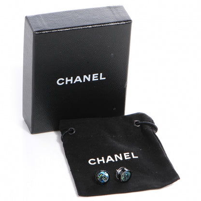 Chanel Abalone CC Earrings 5 of 5