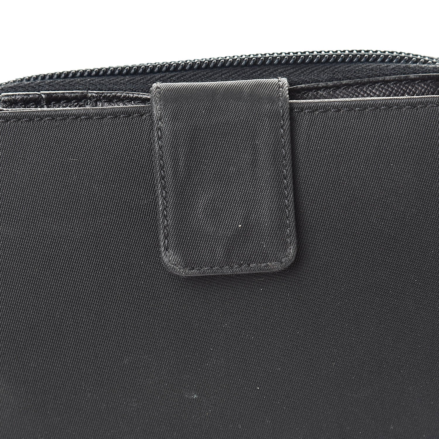 Prada Tessuto Nylon Compact Zip Around Wallet Black 13 of 13