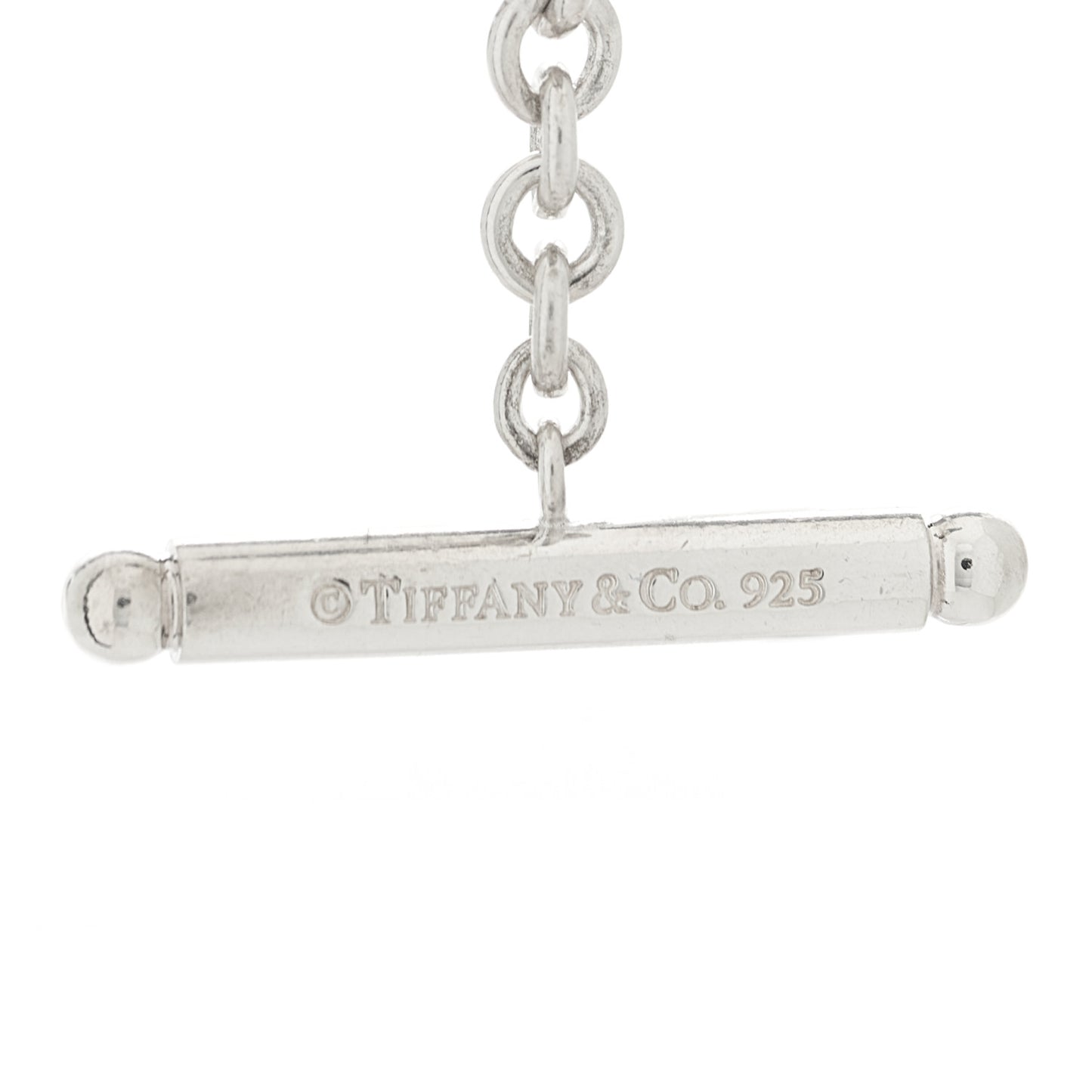 Sterling Silver Black Onyx Bead Toggle Necklace