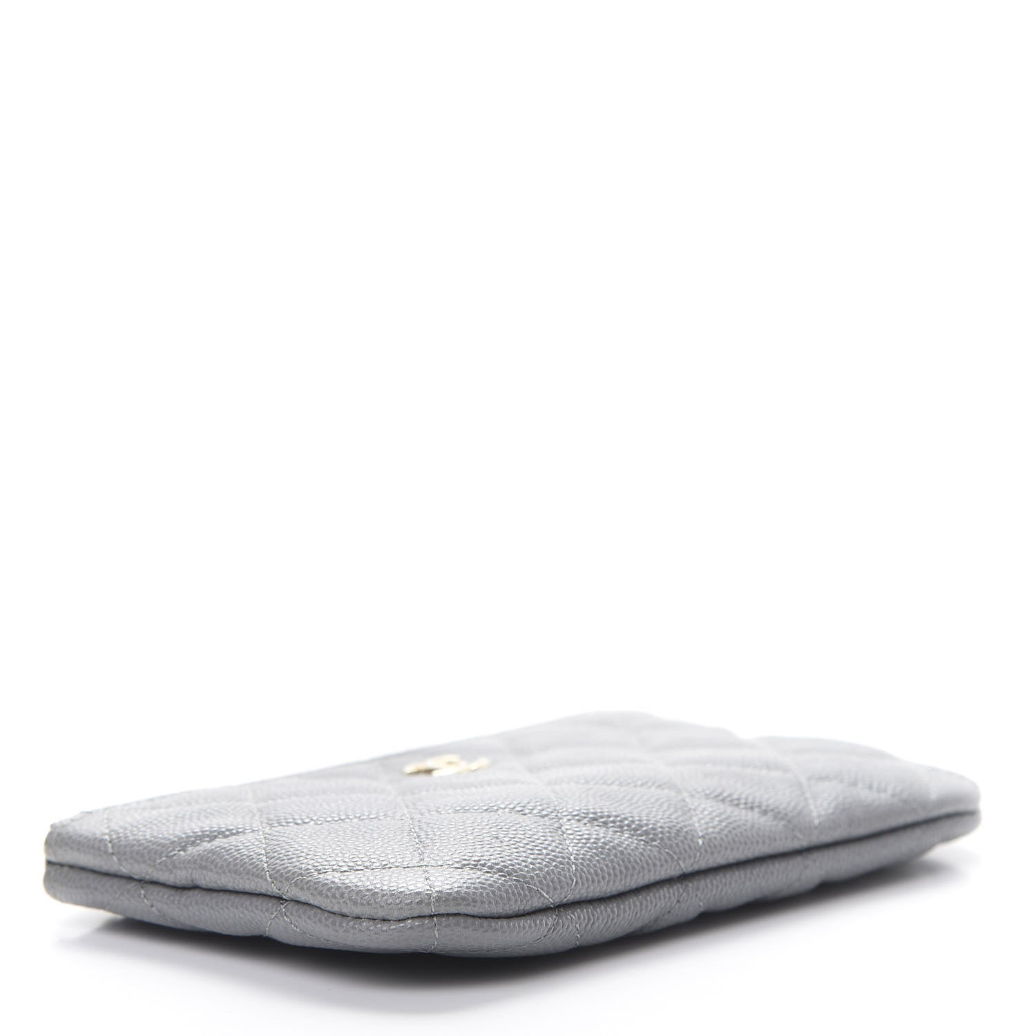 Chanel Caviar Quilted Small Cosmetic Case Grey 4 of 8