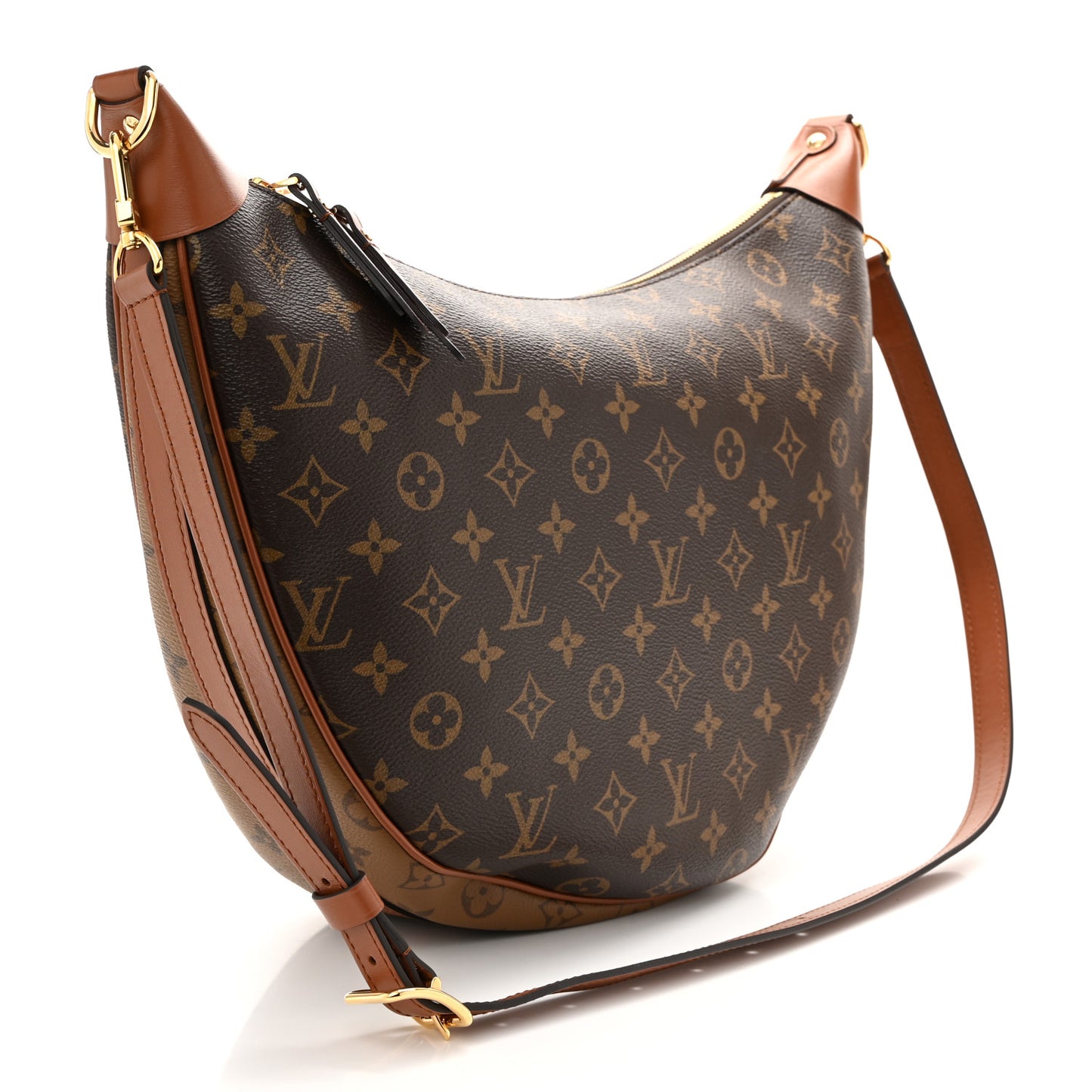 Reverse Monogram Loop Hobo