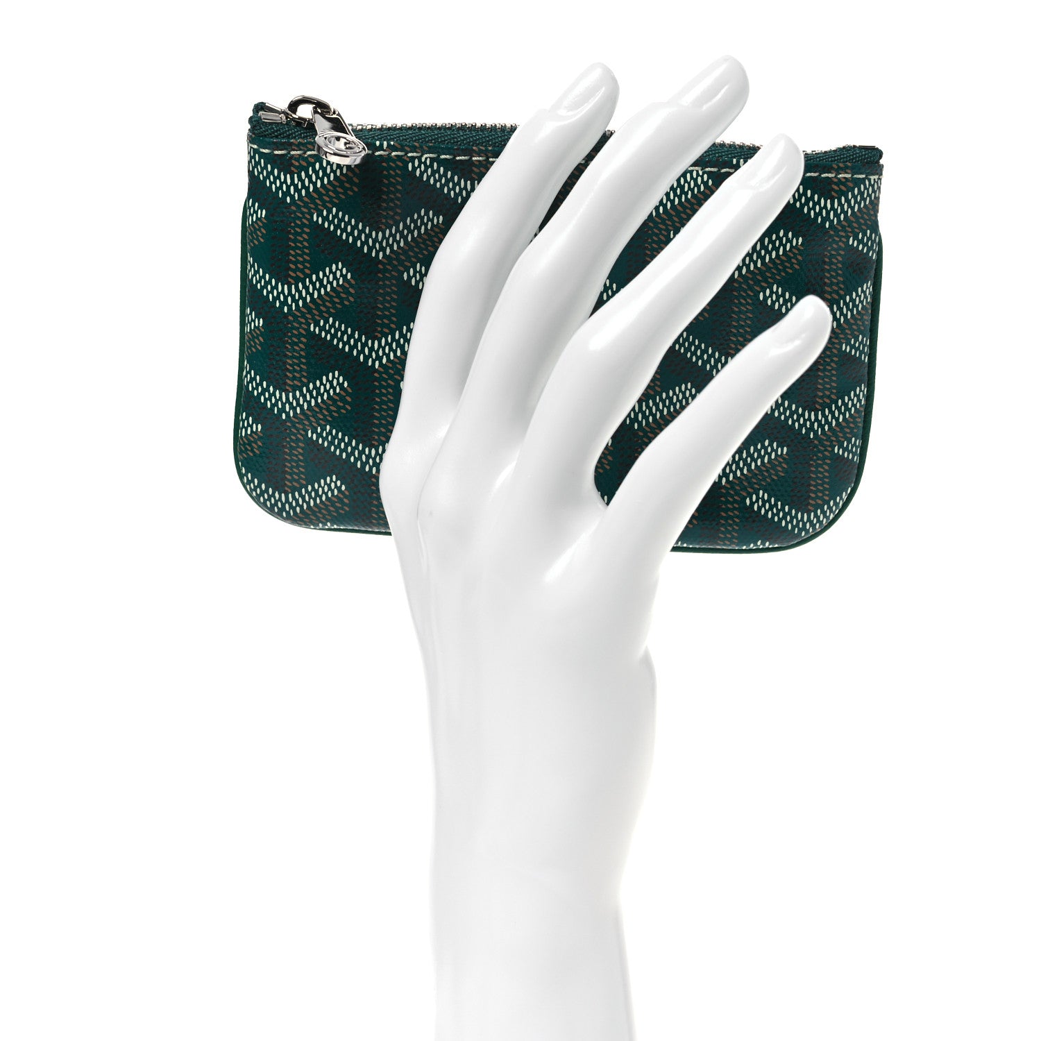 Goyard Goyardine Nano Senat Key Pouch Green 2 of 8