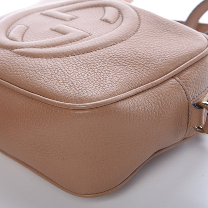 Gucci Pebbled Calfskin Small Soho Disco Bag Camelia 9 of 13