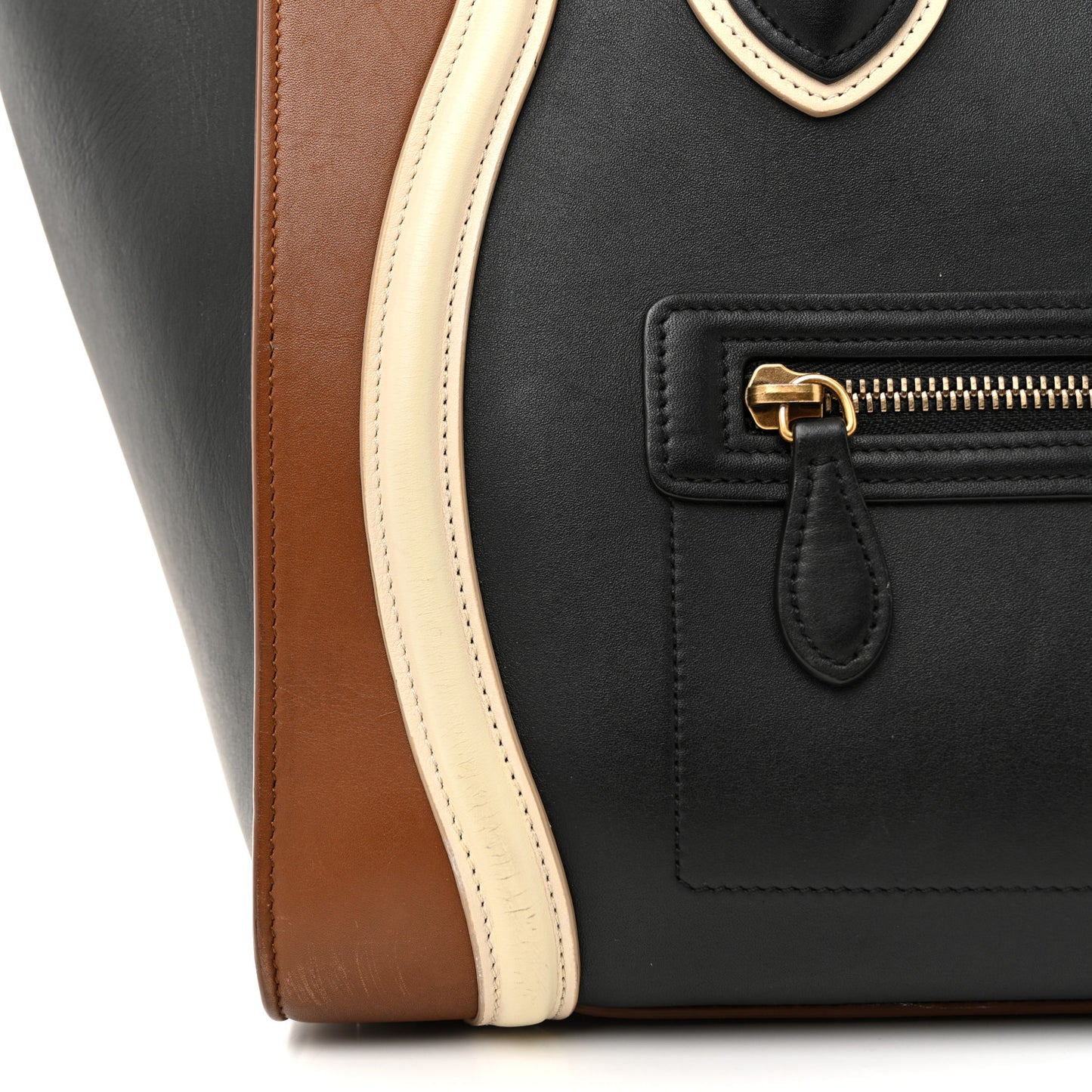 Smooth Calfskin Mini Tri-Color Luggage Multicolor