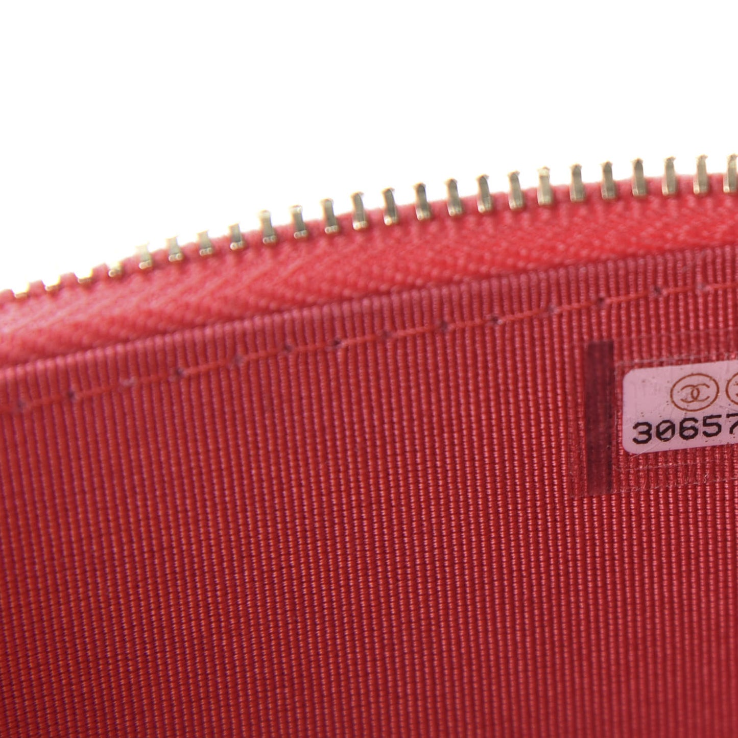 Caviar Quilted Mini Vanity Case With Chain Red