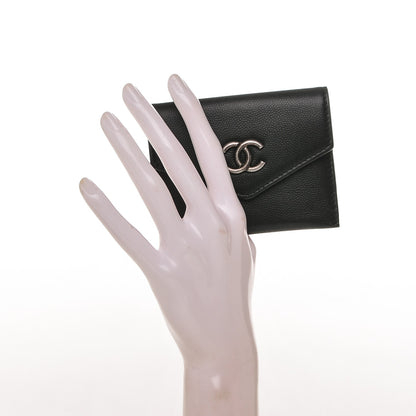 Chanel Caviar Envelope Card Holder Wallet Black 2 of 8