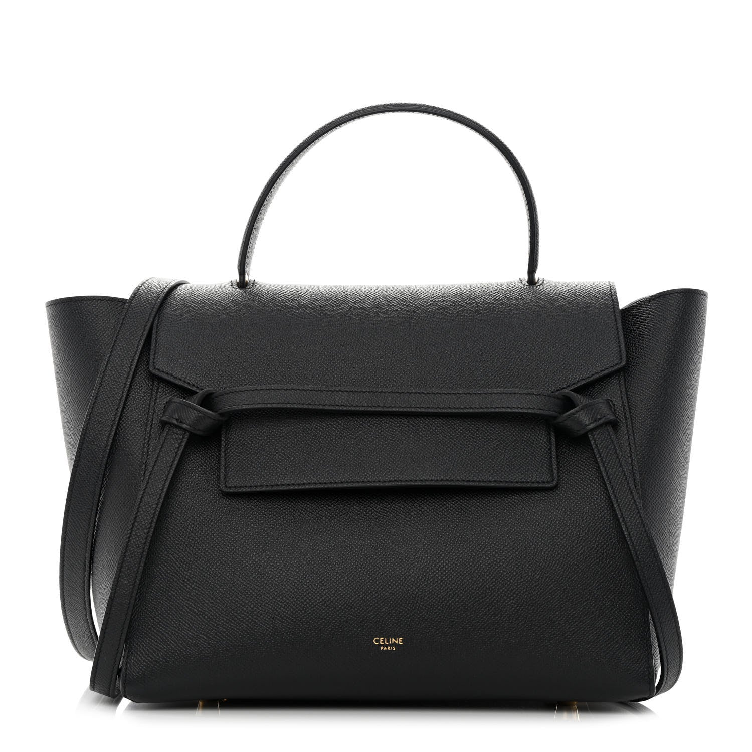 Celine Grained Calfskin Mini Belt Bag Black 1 of 12