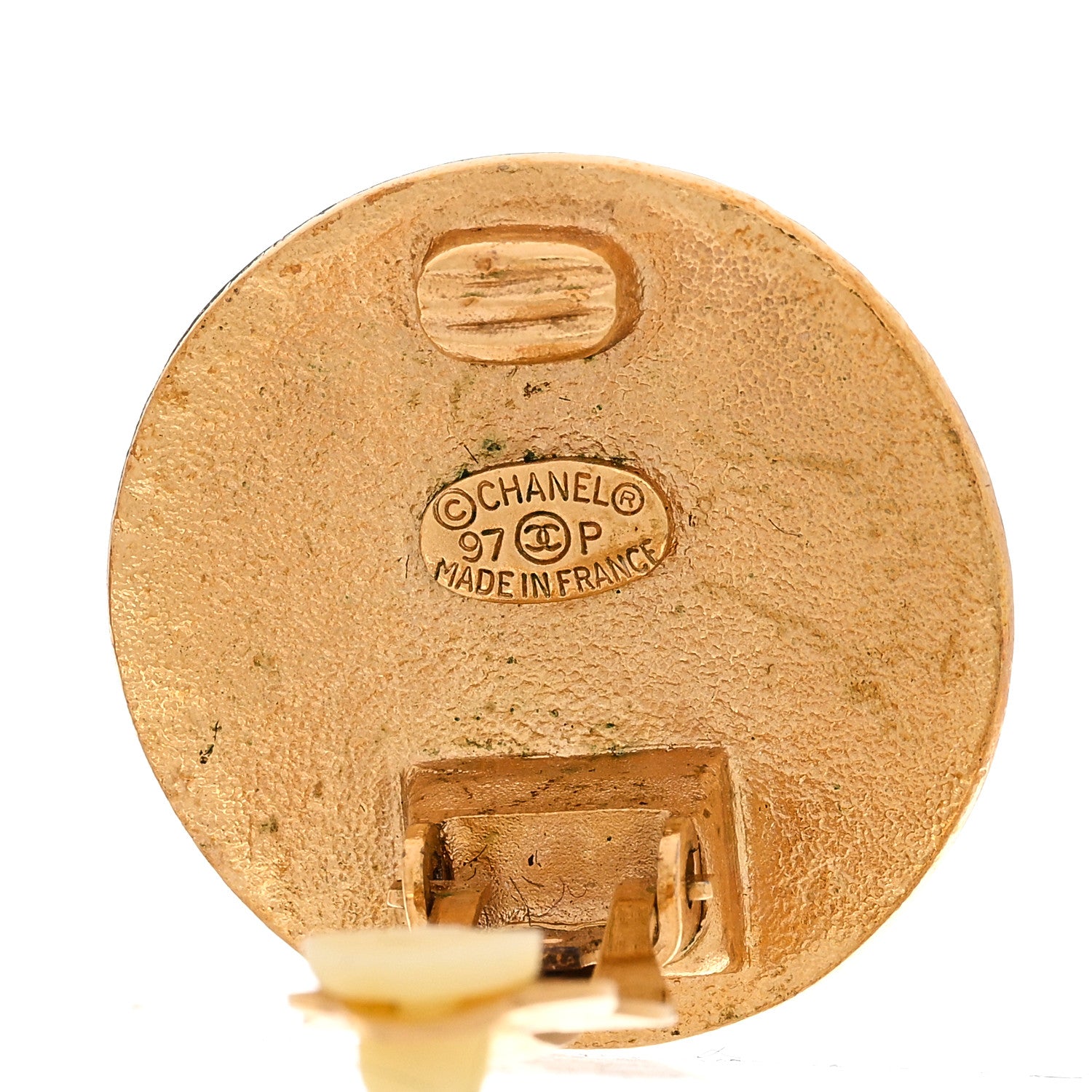 Chanel Round CC Clip On Earrings Gold 4 of 5