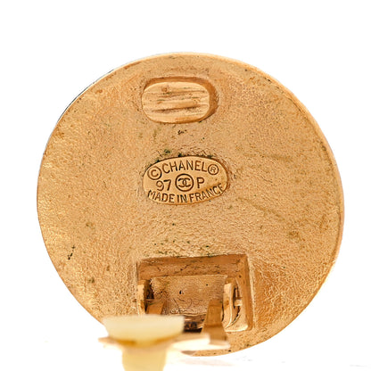 Chanel Round CC Clip On Earrings Gold 4 of 5