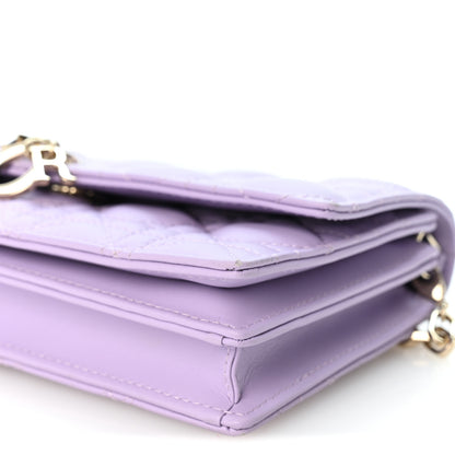 Christian Dior Lambskin Cannage Mini My Dior Bag Lilac 10 of 10