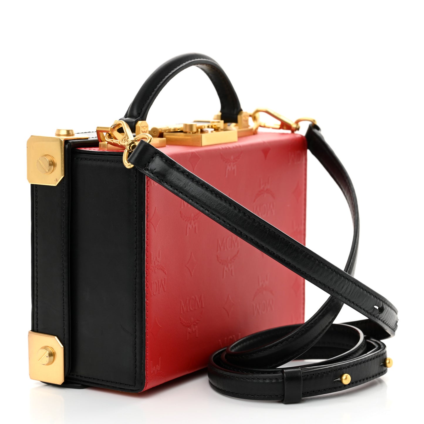 Odeon Calfskin Small Berlin Crossbody Red