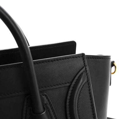 Celine Smooth Calfskin Nano Luggage Black 15 of 16