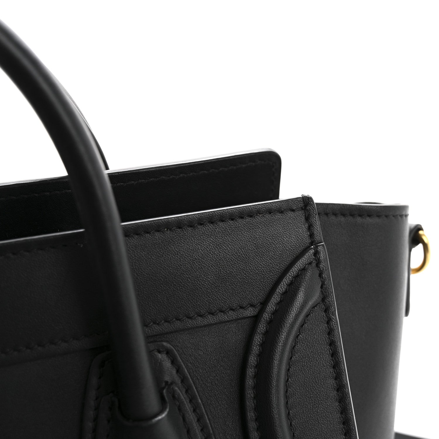 Celine Smooth Calfskin Nano Luggage Black 15 of 16