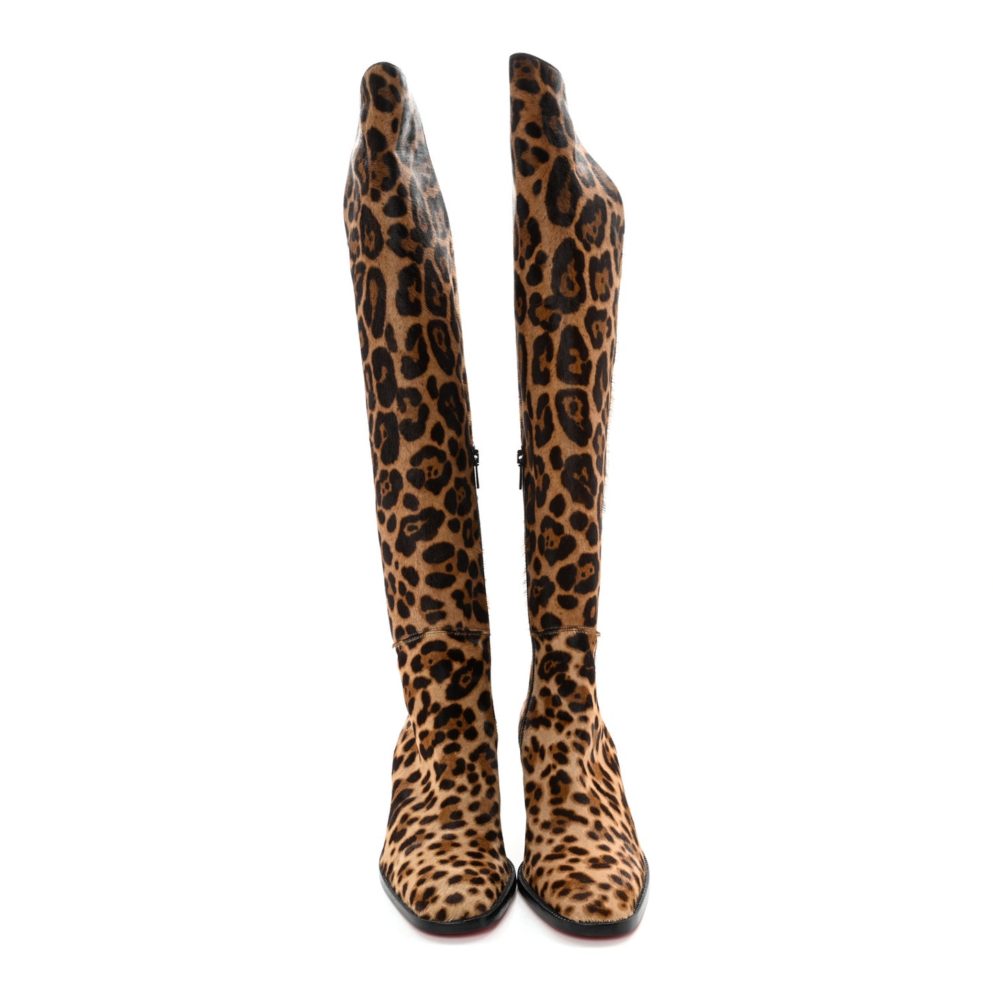 Pony Hair Morgan 70 Over The Knee Boots 36 Leopard