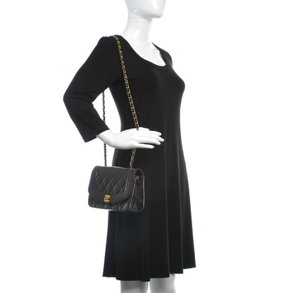 Chanel Lambskin Quilted Small Single Flap Black 2 of 12