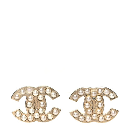 Chanel Pearl CC Earrings Gold 1 of 4
