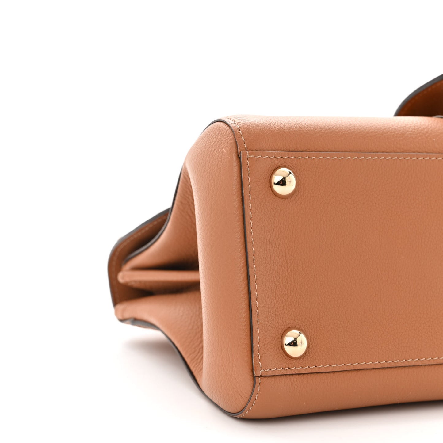 Calfskin Mini Brillant East West Satchel Natural