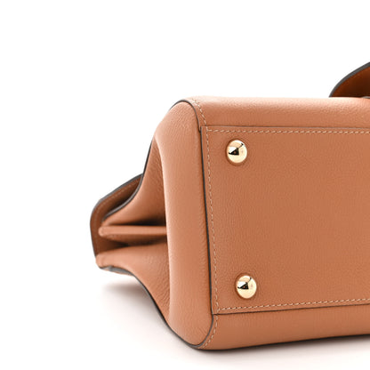 Delvaux Calfskin Mini Brillant East West Satchel Natural 10 of 12