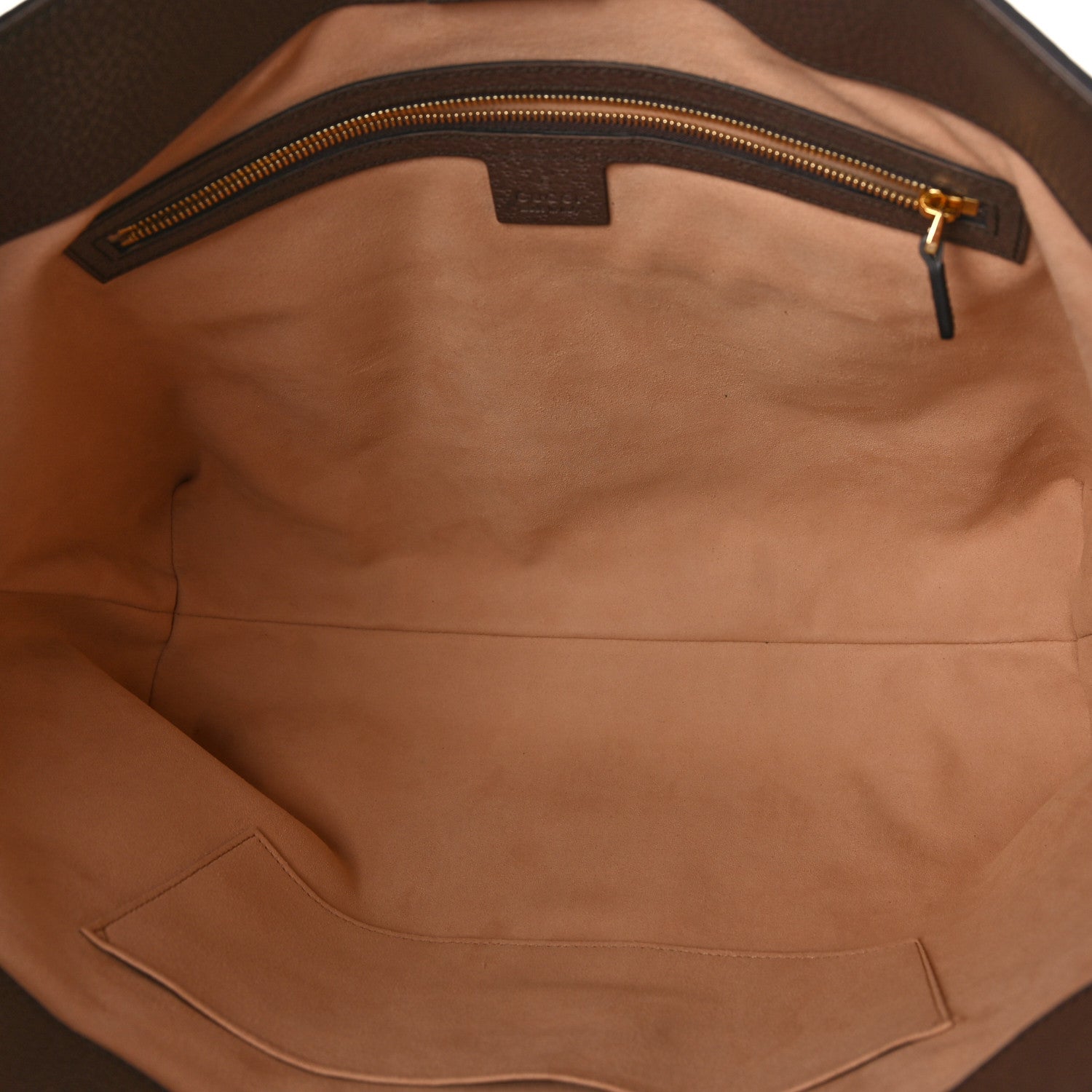 Gucci GG Supreme Monogram Textured Calfskin Web Medium Ophidia Shopping Tote Beige Ebony New Acero 5 of 10
