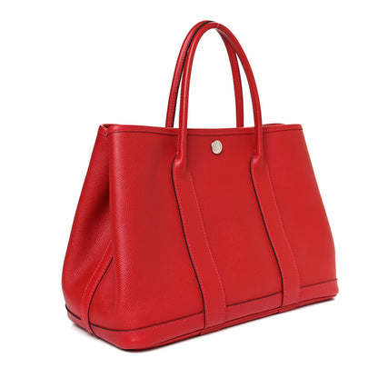 Hermes Epsom Garden Party 30 TPM Rouge Casaque 3 of 12