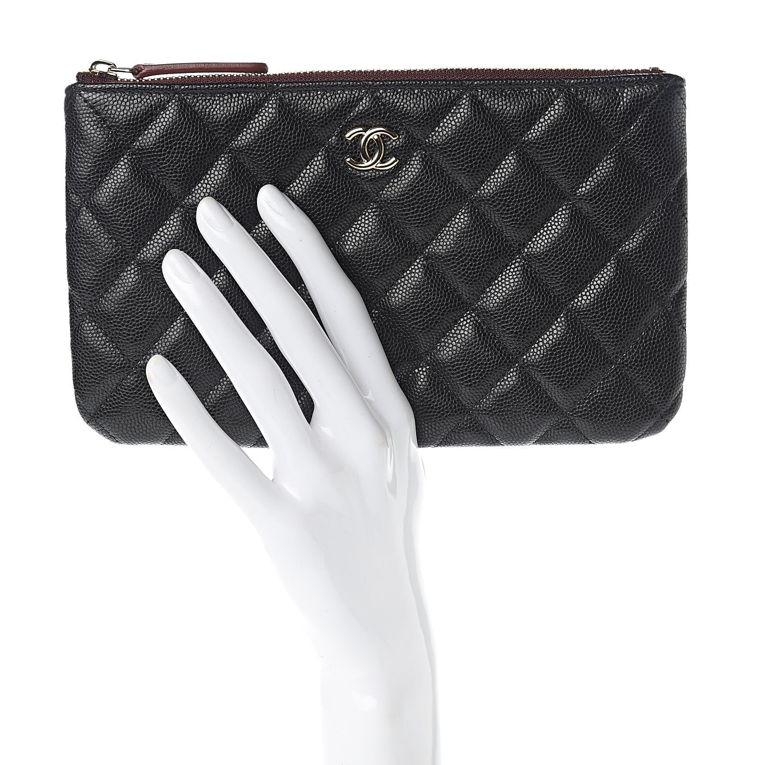 Chanel Caviar Quilted Small Pouch Black 2 of 8