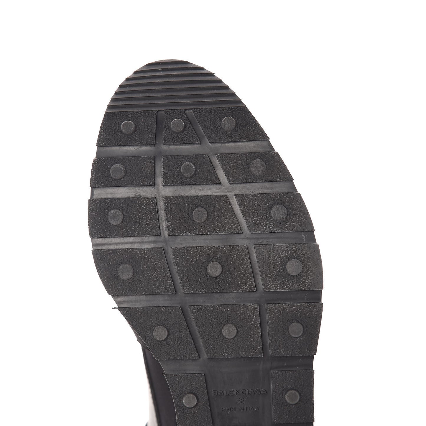 Mesh Calfskin Neoprene Suede Womens Race Runner Sneakers 38 Black