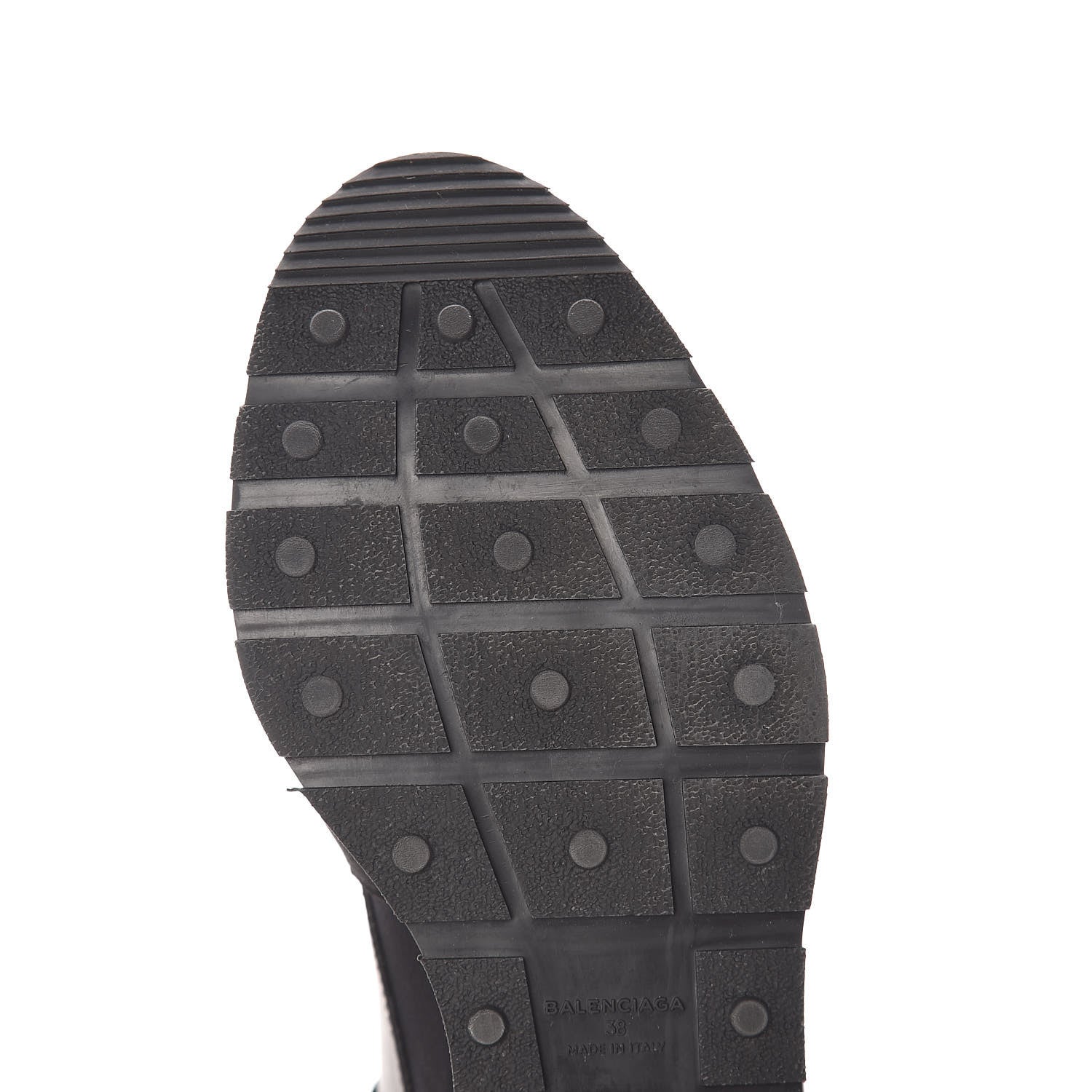 Balenciaga Mesh Calfskin Neoprene Suede Womens Race Runner Sneakers 38 Black 10 of 12