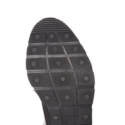 Balenciaga Mesh Calfskin Neoprene Suede Womens Race Runner Sneakers 38 Black 10 of 12