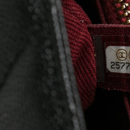 Chanel Caviar Chevron Quilted Medium Coco Handle Flap Black 7 of 11