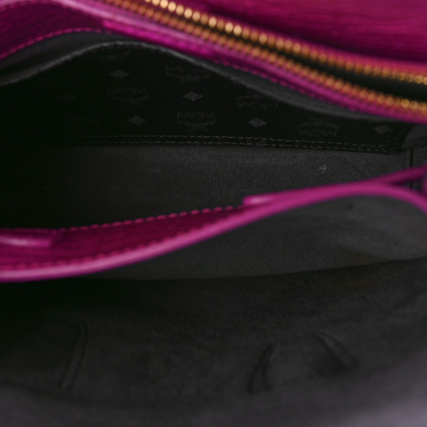 Metallic Calfskin Cyber Studs Mini Milla Tote Electric Pink