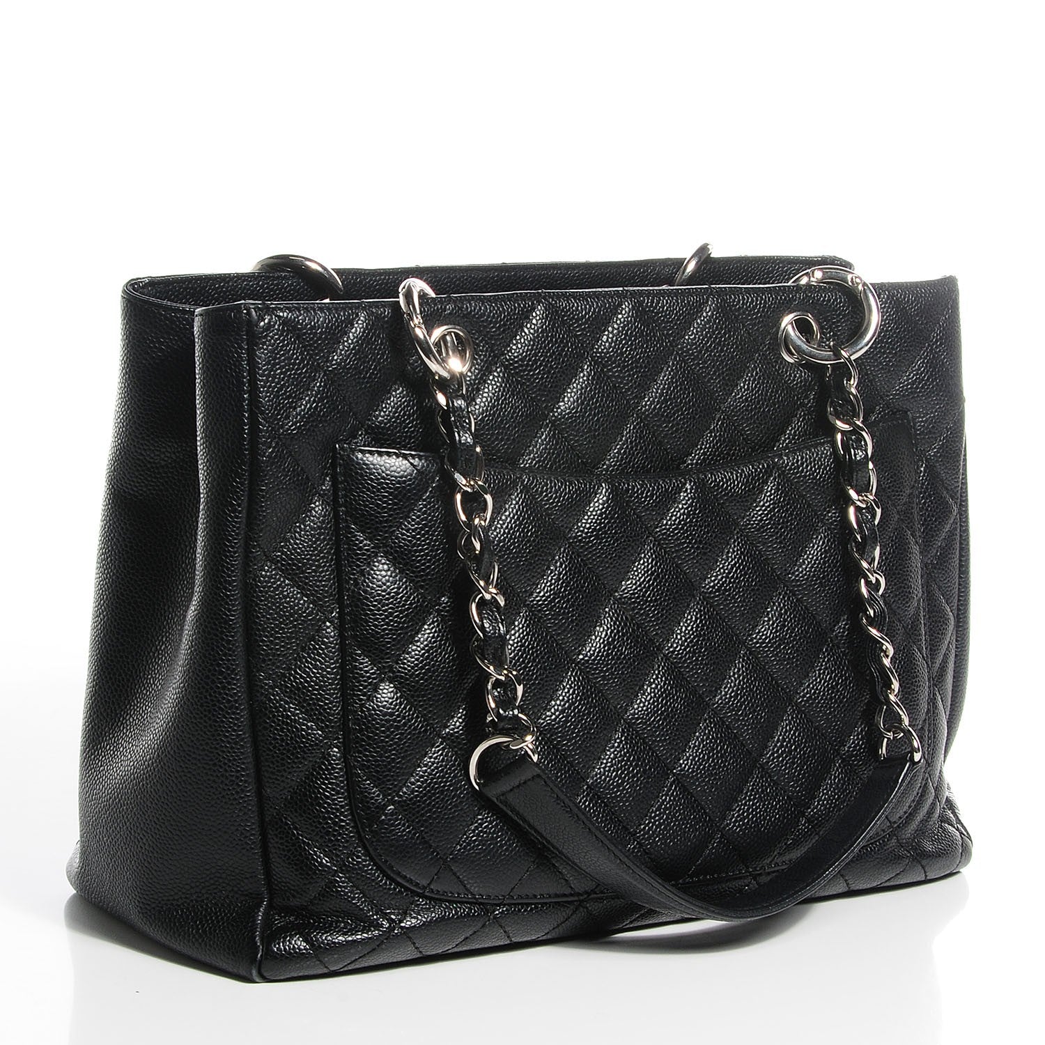 Chanel Caviar Quilted Grand Shopping Tote GST Black 3 of 7