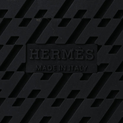 Hermes Suede Goatskin Woolskin Womens Chypre Sandals 38 Bleu Pinede Ecru 8 of 11