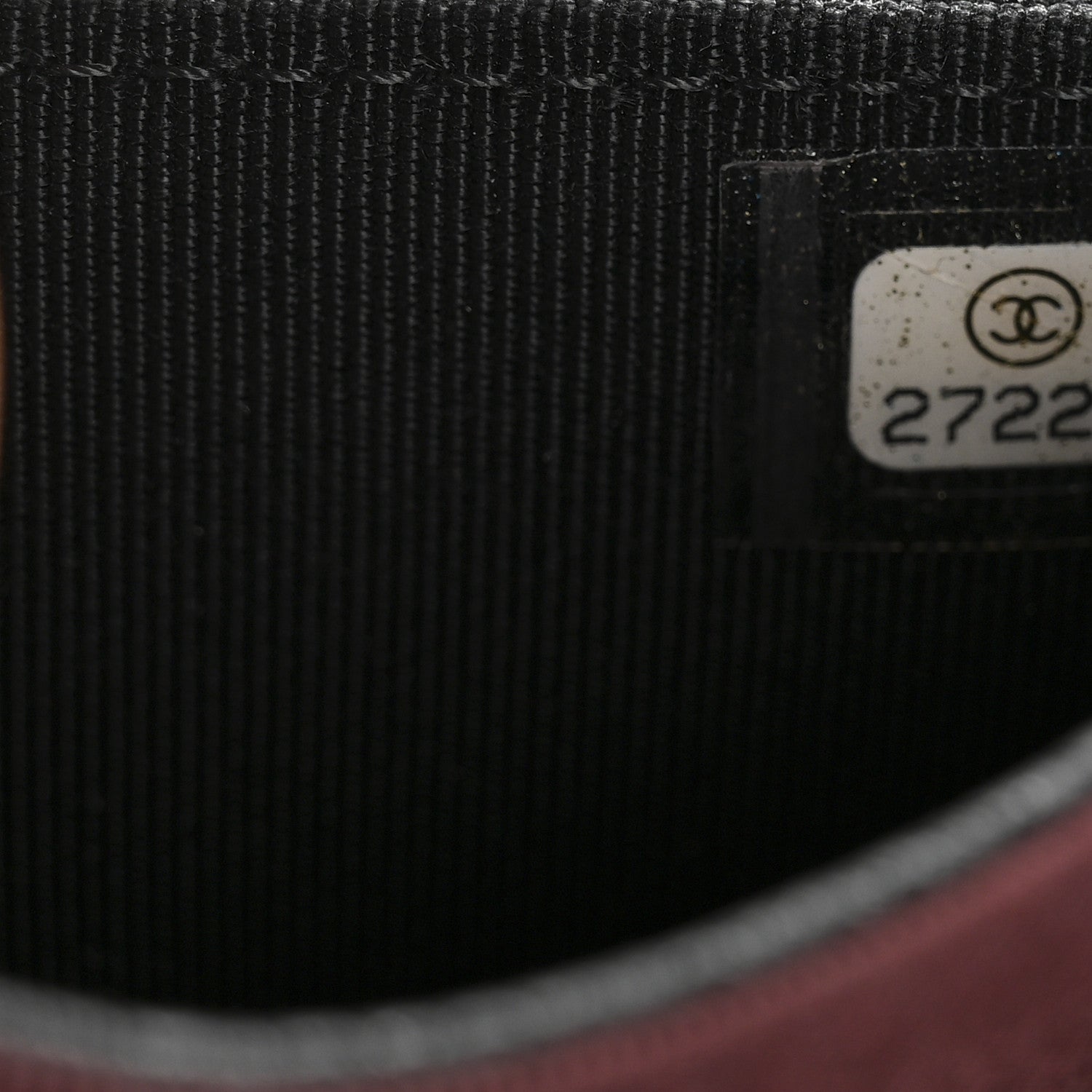 Chanel Caviar Chevron Quilted Flap Card Holder Black 8 of 8