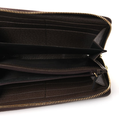 Gucci GG Supreme Monogram Web Ophidia Zip Around Wallet Brown 5 of 10