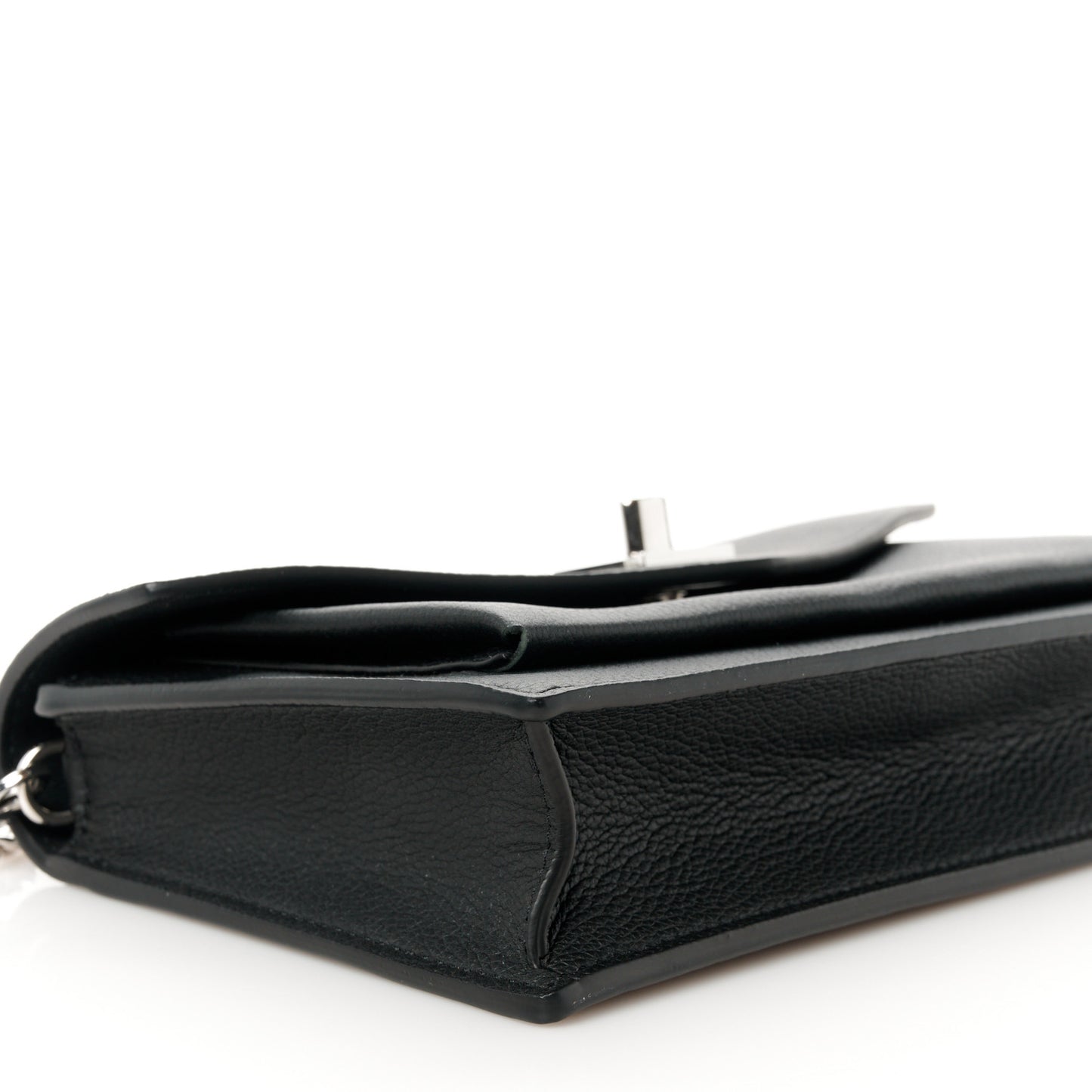 Soft Calfskin My Lockme Chain Pochette Black