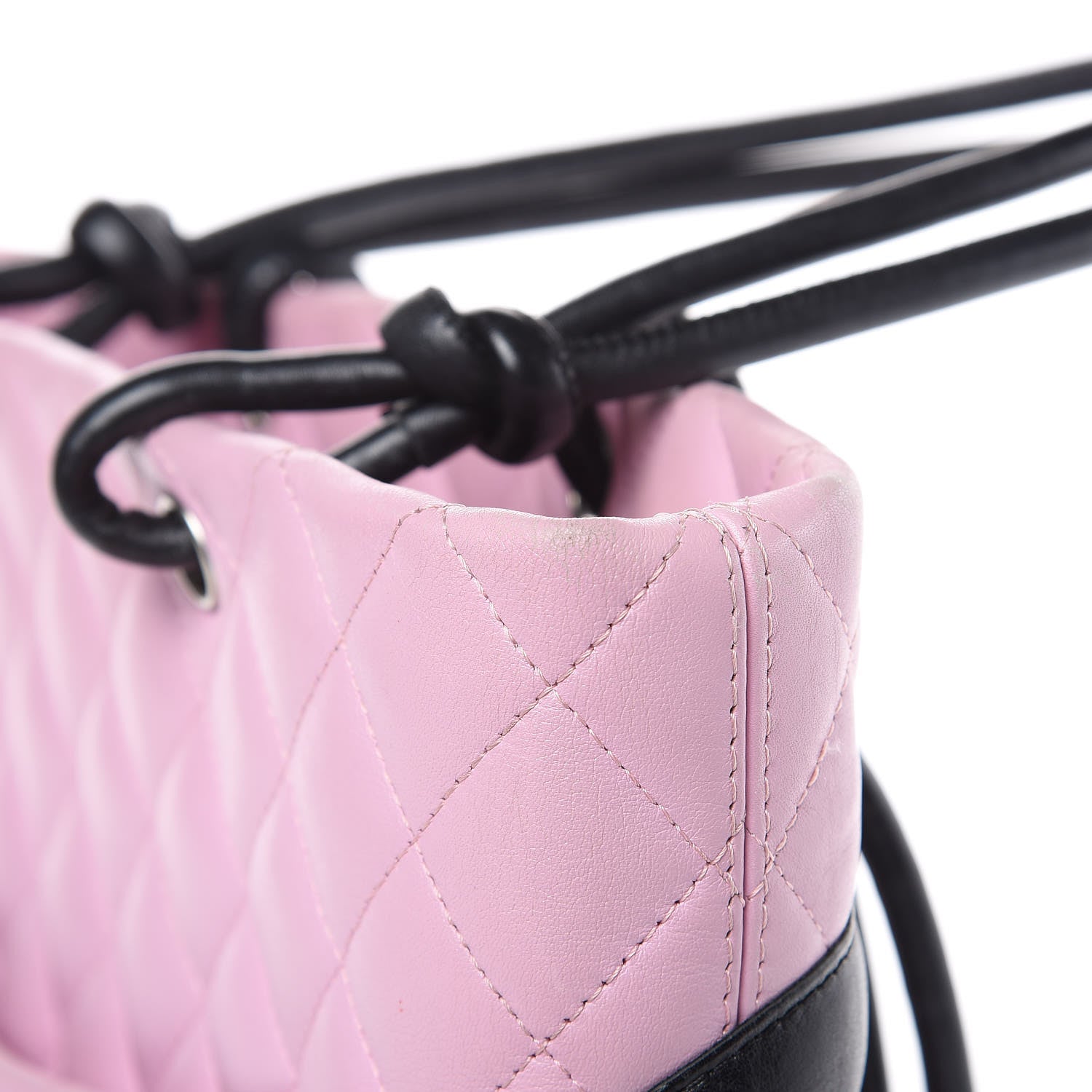 Chanel Calfskin Quilted Medium Cambon Tote Pink Black 13 of 16