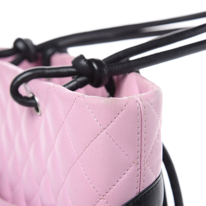 Chanel Calfskin Quilted Medium Cambon Tote Pink Black 13 of 16