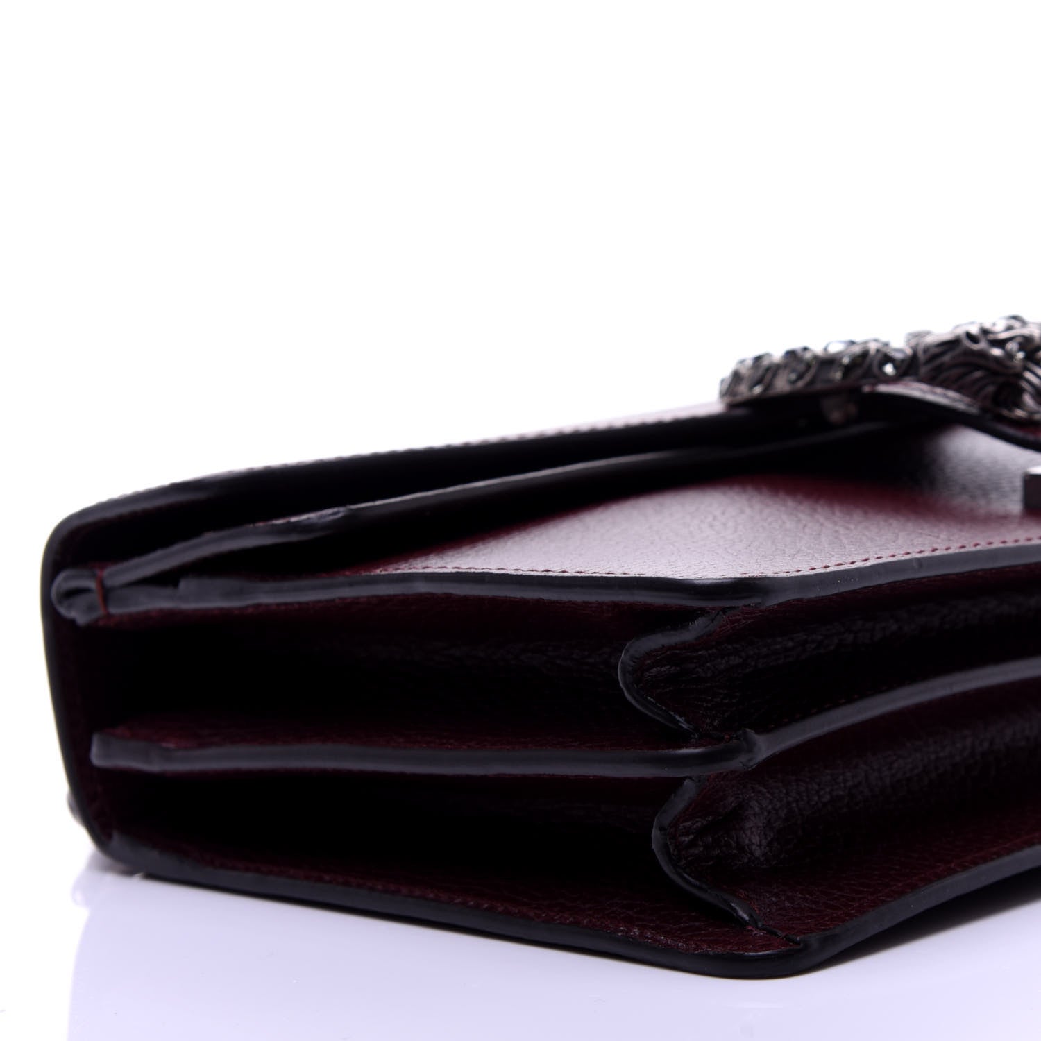 Gucci Dollar Calfskin Crystal Small Dionysus Shoulder Bag Vintage Bordeaux 6 of 10