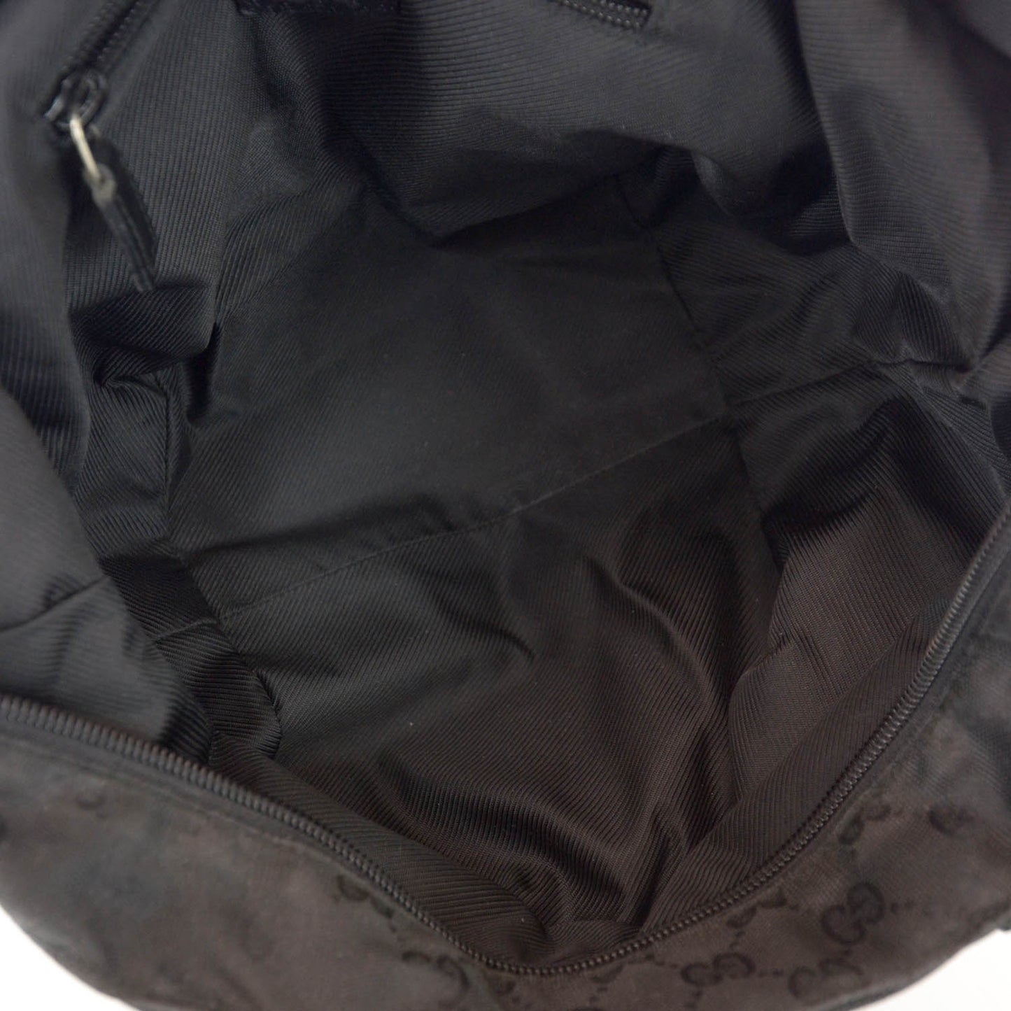 GG Monogram Small Web Handle Bucket Tote Black