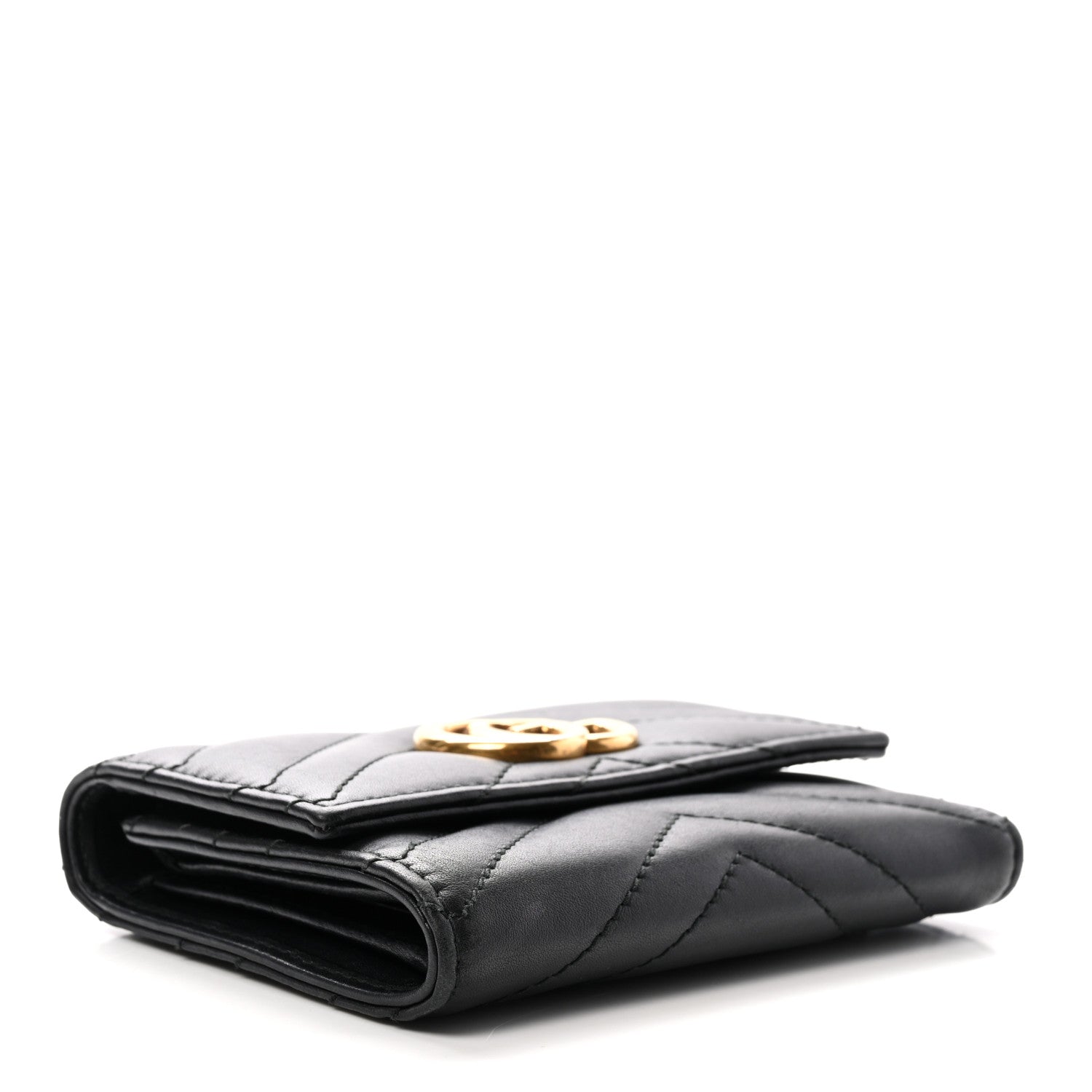 Gucci Calfskin Matelasse GG Marmont Wallet Black 4 of 7