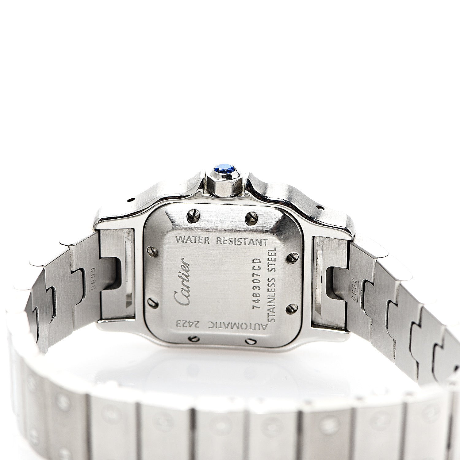 Cartier Stainless Steel 24mm Santos de Galbee Automatic Watch 4 of 5